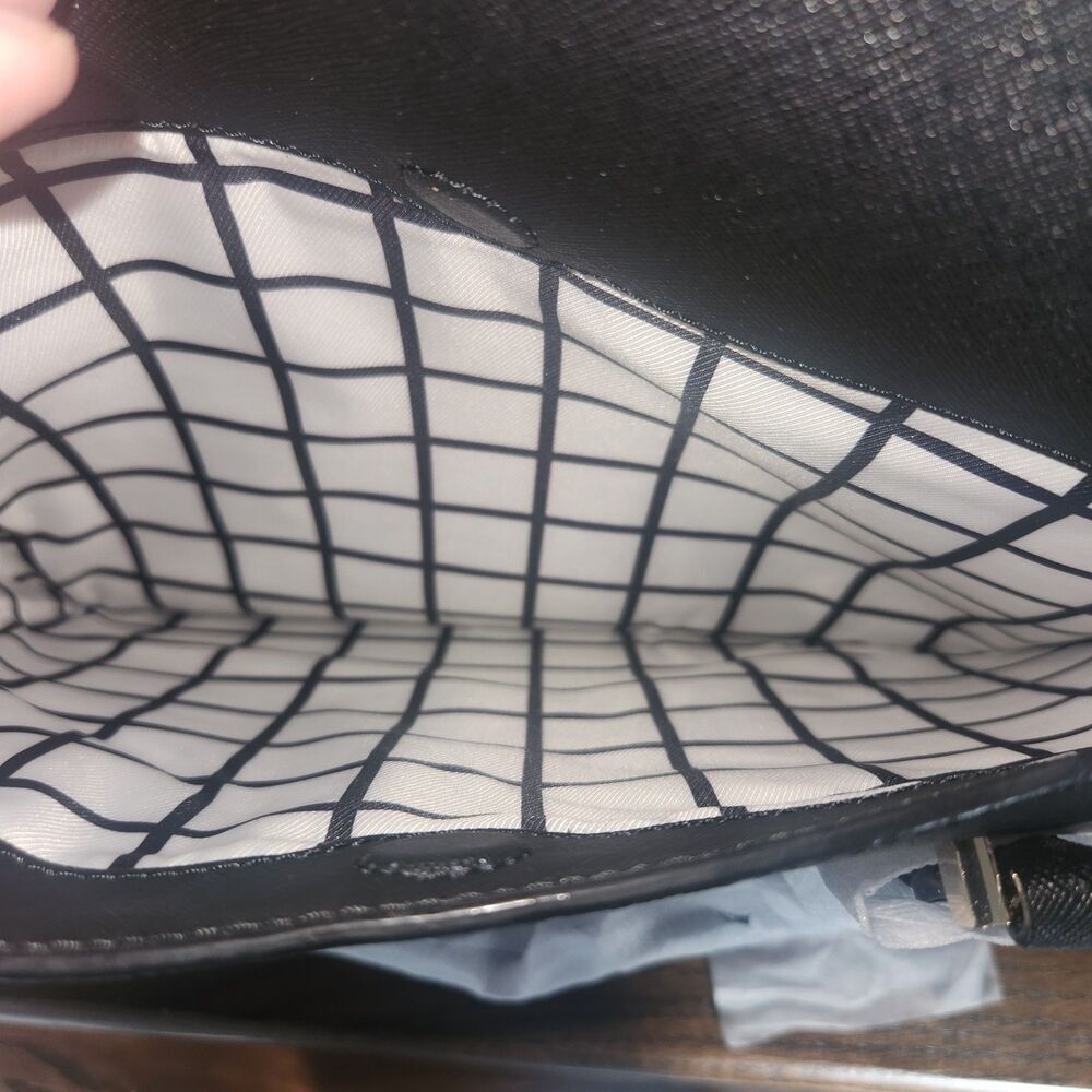 NEW Kate Spade 100% Leather 13 Inch Laptop Bag with Strap Black - Picture 8 of 8